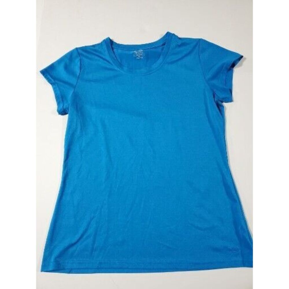 Champion Loose T-shirt Adult Medium Blue Short Sleeve Womens
